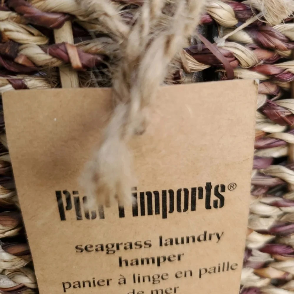 🤎 PIER 1 SEAGRASS LAUNDRY HAMPER 🤎